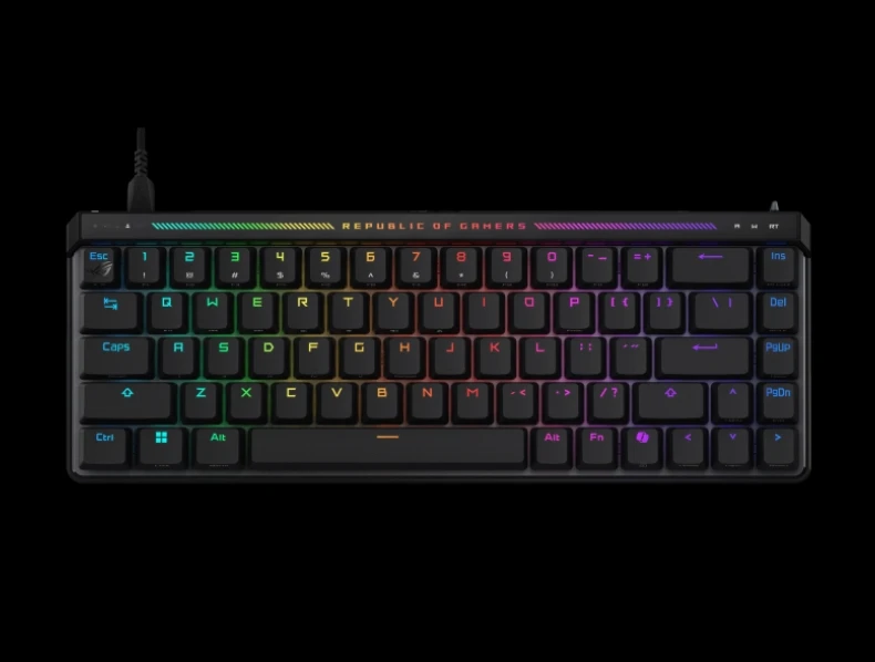 New ROG Falchion Ace HFX Abs Rapid Trigger Toggle, Speed Tap Mode, Interactive Touch Panel, 8000 Hz Polling Rate