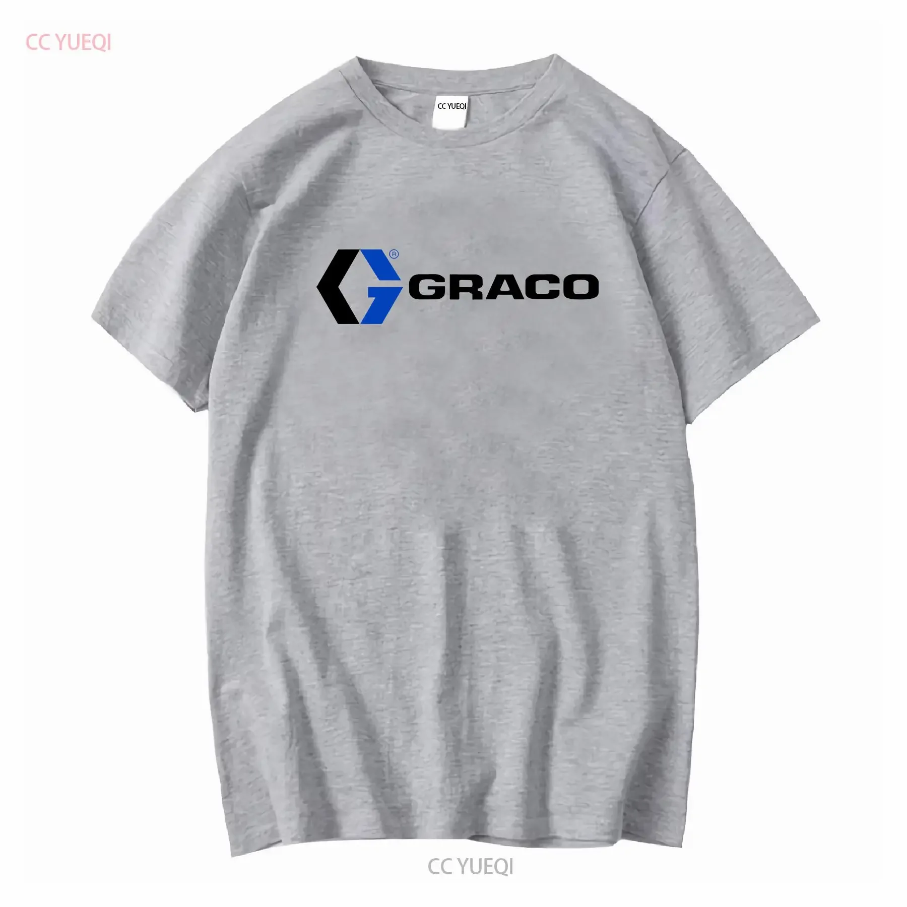 تي شيرت GRACO Drywall Stucco Pump Sprayer مقاس S إلى 5XL عتيق مغسول مريح ملابس الشارع أنيقة قليلاً ناعمة أوم