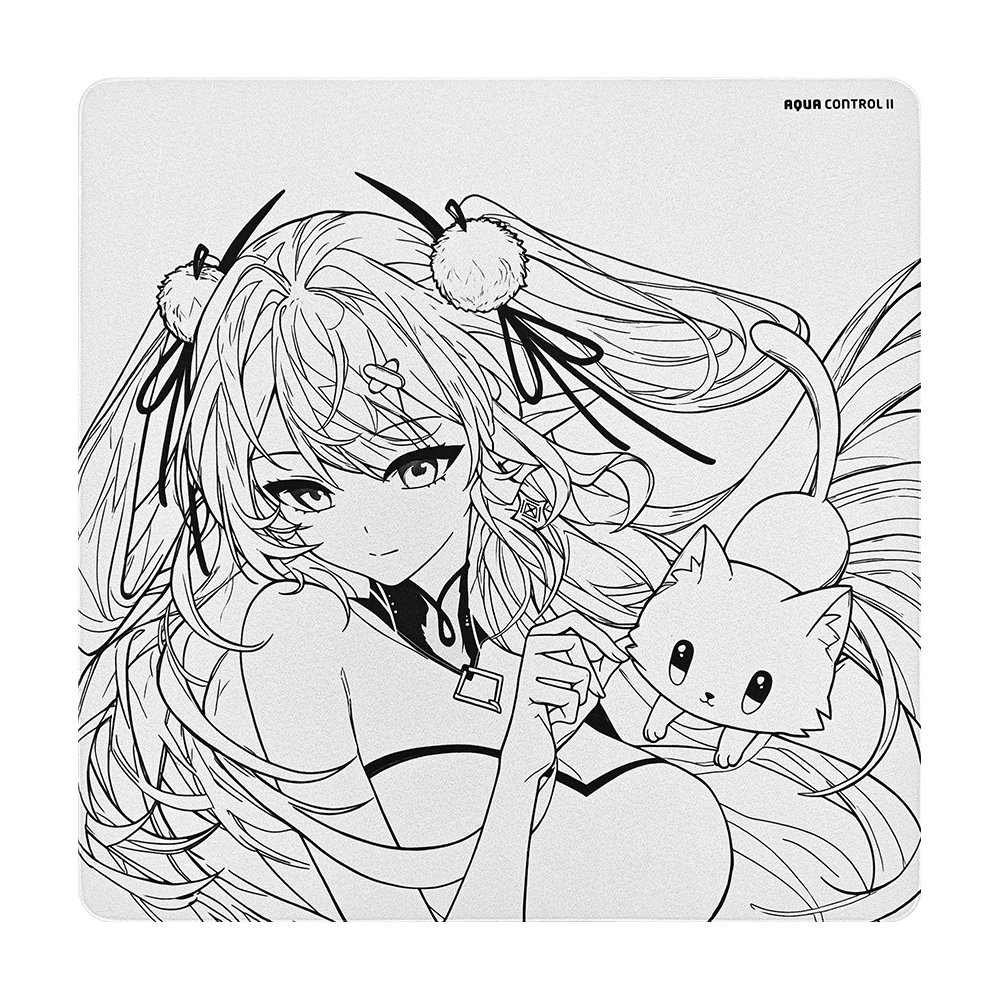 X-Raypad Aqua Control II MAKO 490x420x4mm Gaming Mouse Pad - Hybrid Speed/Control, Stitched Edge, Rubber Base - VOID/NOVA