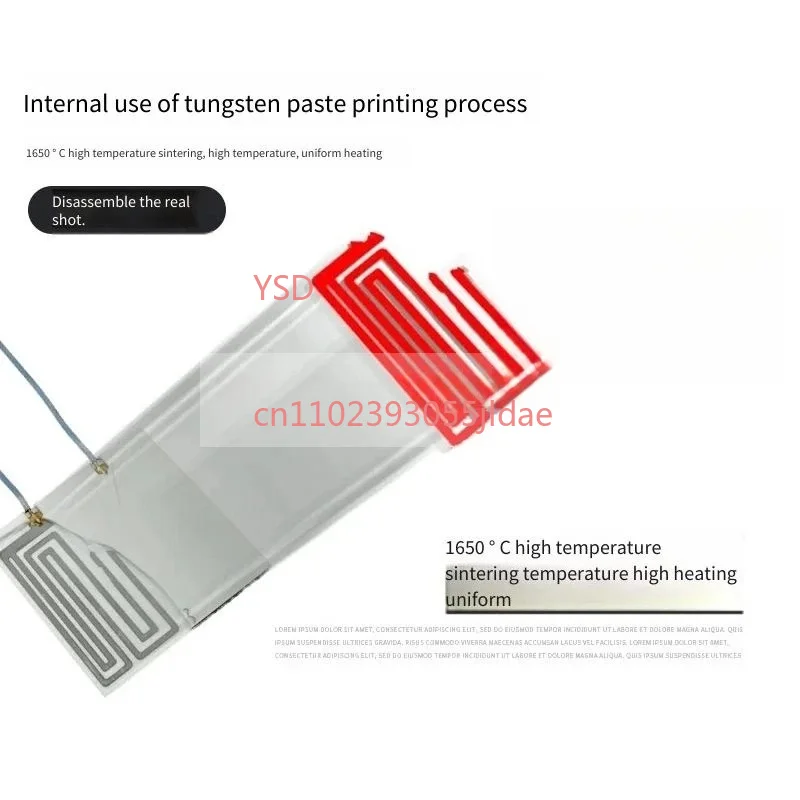 Multi-Spec Voltage Ceramic Heating Board 70151.3MM High Temperature Industrial Heating Pad