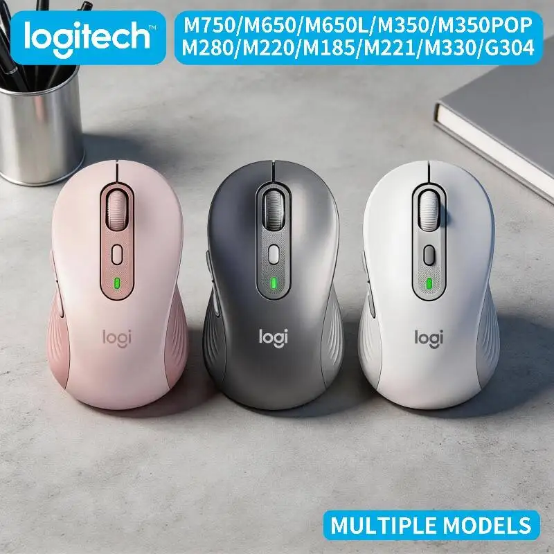 

Logitech Compact Wireless Mouse M750 M650 M650L M350 M350POP M280 M220 M185 M221 M330 Silent for Laptop Windows Mac Home