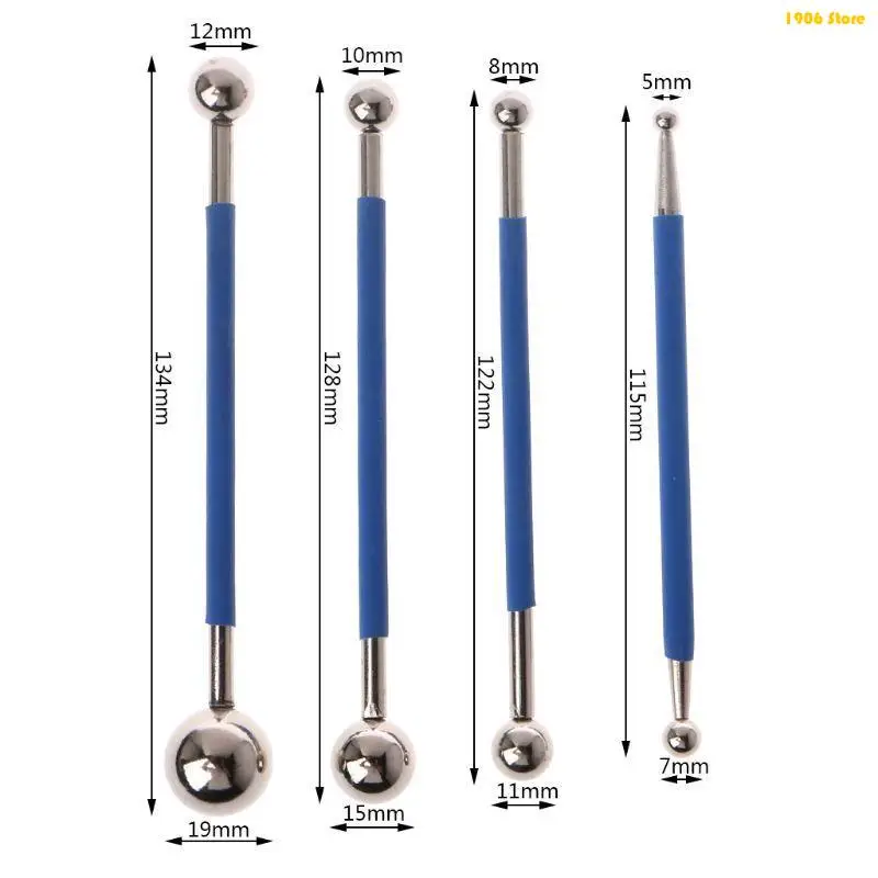 U1JB 4pcs/set dual in acciaio inossidabile in acciaio a collana collaudo riparazione