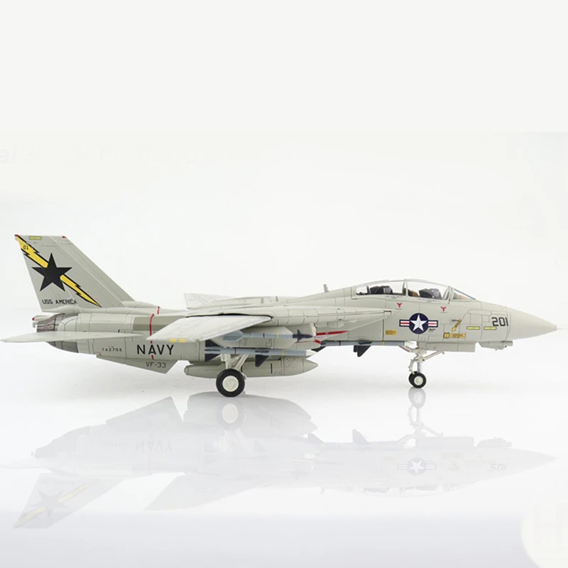 

Diecast 1:72 Scale Air Force F-14 Warplane Alloy & Plastic Simulation Model Gift Collection Decorative Toy Diecast Display