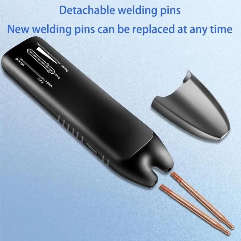 652F Detachable Tip Spots Welder Tool 11 Power Setting Temperature Protections for 0.15mm Nickel Sheet Welding
