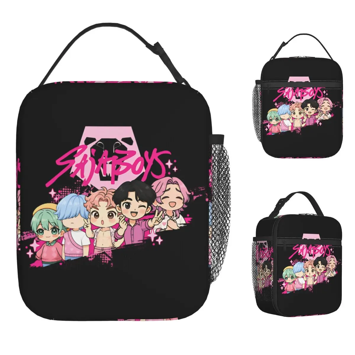 demon-cacadores-chibi-kpop-meninos-almoco-saco-para-mulheres-impressao-lancheira-lazer-ao-ar-livre-saco-termico-portatil-oxford-tote-sacos-de-comida