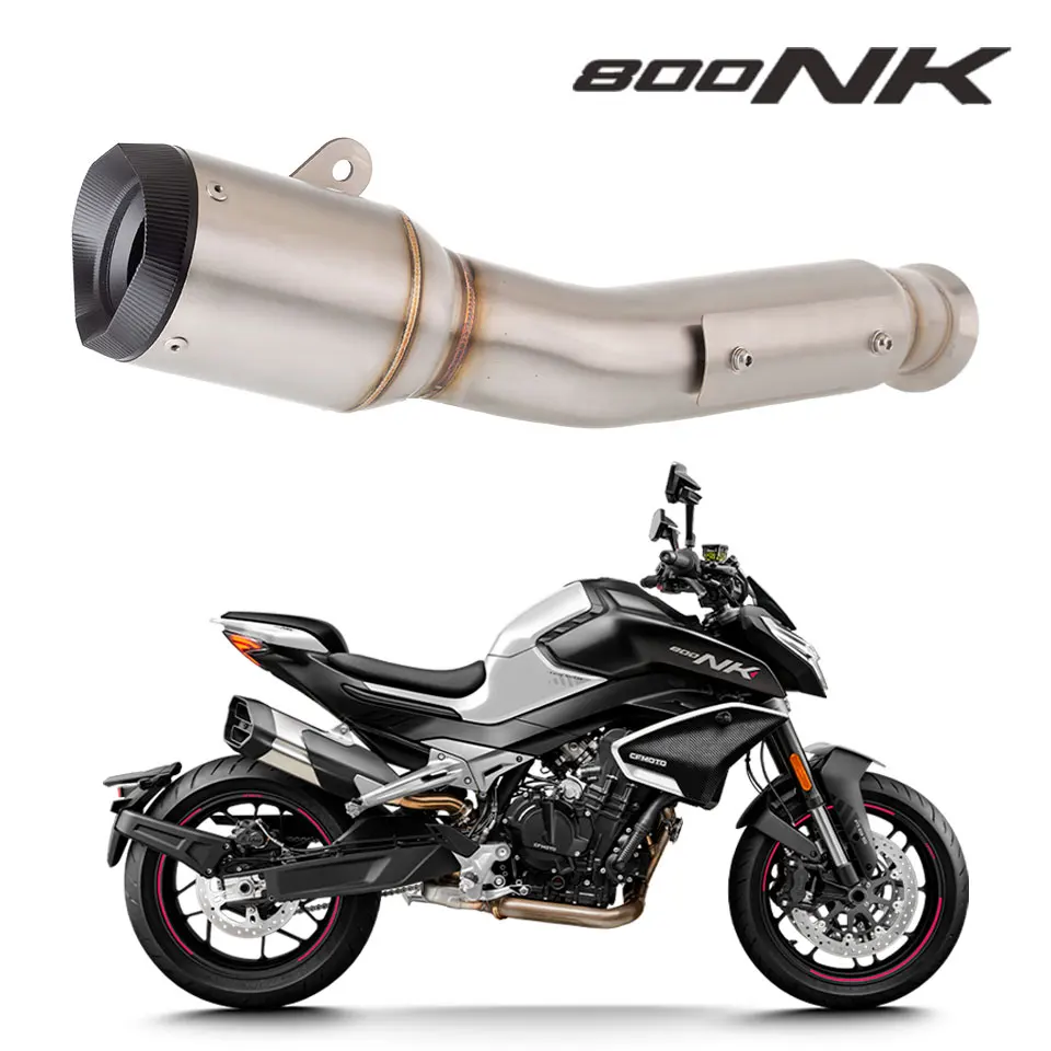 Motorcycle exhaust For For CFMOTO 800 NK exhaust  NK800 800nk link pipe with muffler  800nk muffler 800NK escape 2023-2024