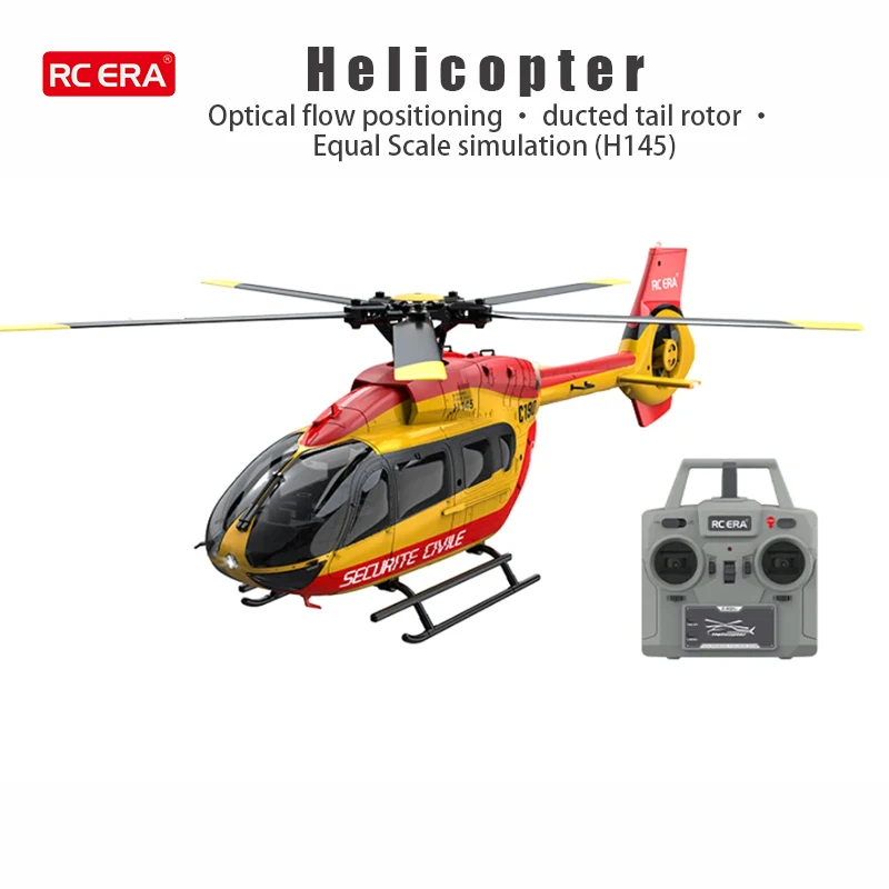 

RC ERA C190 1:30 H145 Масштаб 2,4G 6CH 6-осевой гироскоп Оптическая локализация потока Удержание высоты Бесфлайбарный радиоуправляемый вертолет RTF