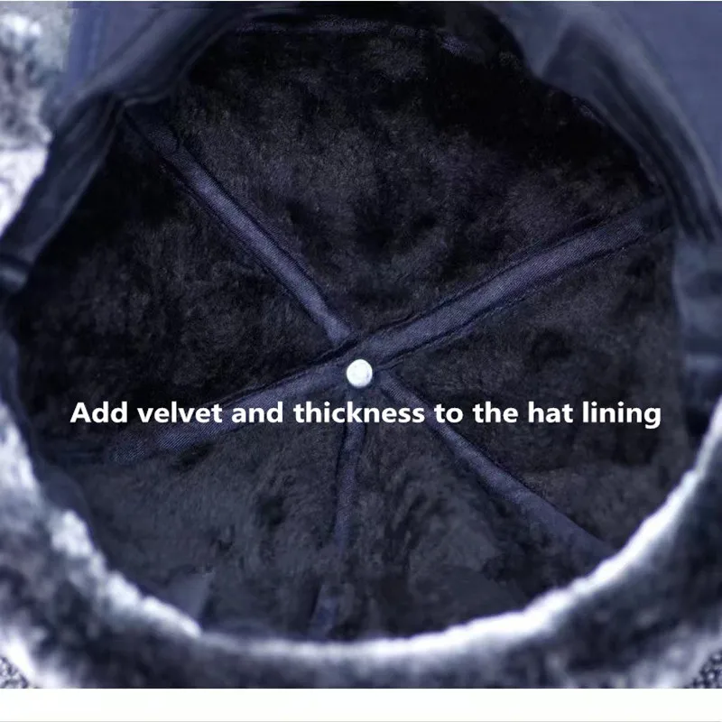 Gorro de béisbol de piel Artificial grueso y cálido para hombre y mujer, gorro suave para esquiar, extremo y frío, para pesca al aire libre, invierno