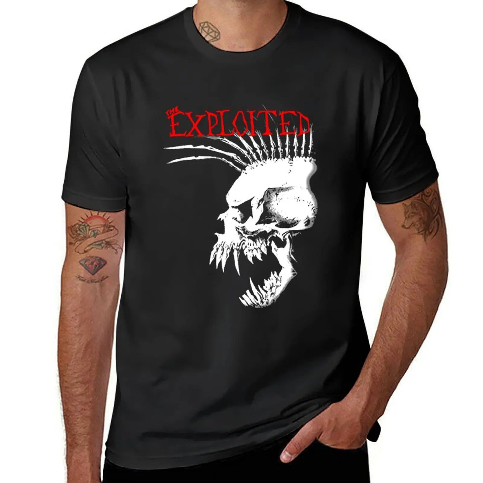 Punk Exploited > Explore Designs Trending- The Exploited Band T-Shirt T-Shirt summer top summer tops quick-drying t shirt men