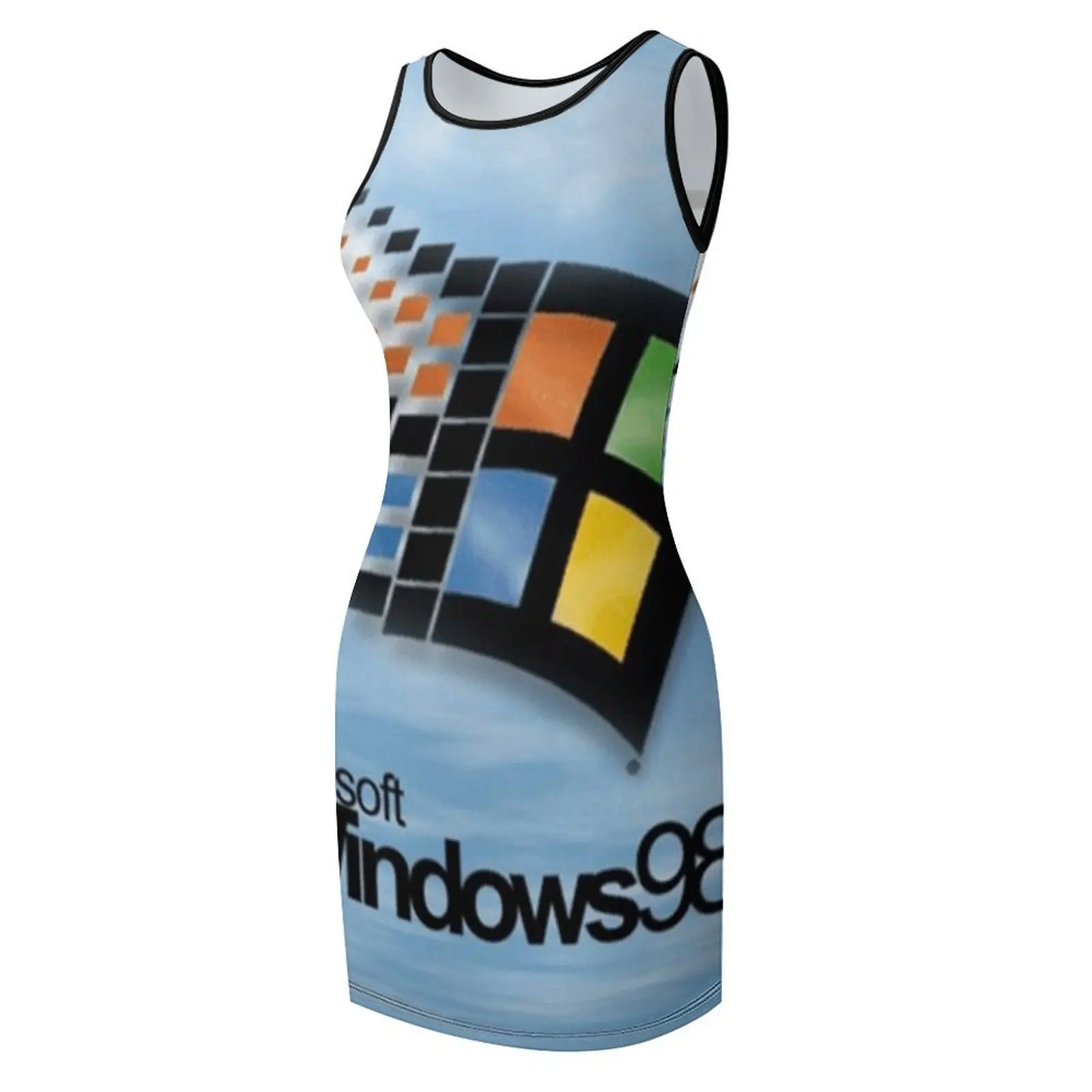Windows 98 Start Screen فستان صيفي بدون أكمام ملابس نسائية فستان سهرة أنيق وأنيق ملابس نسائية فساتين سهرة للسيدات