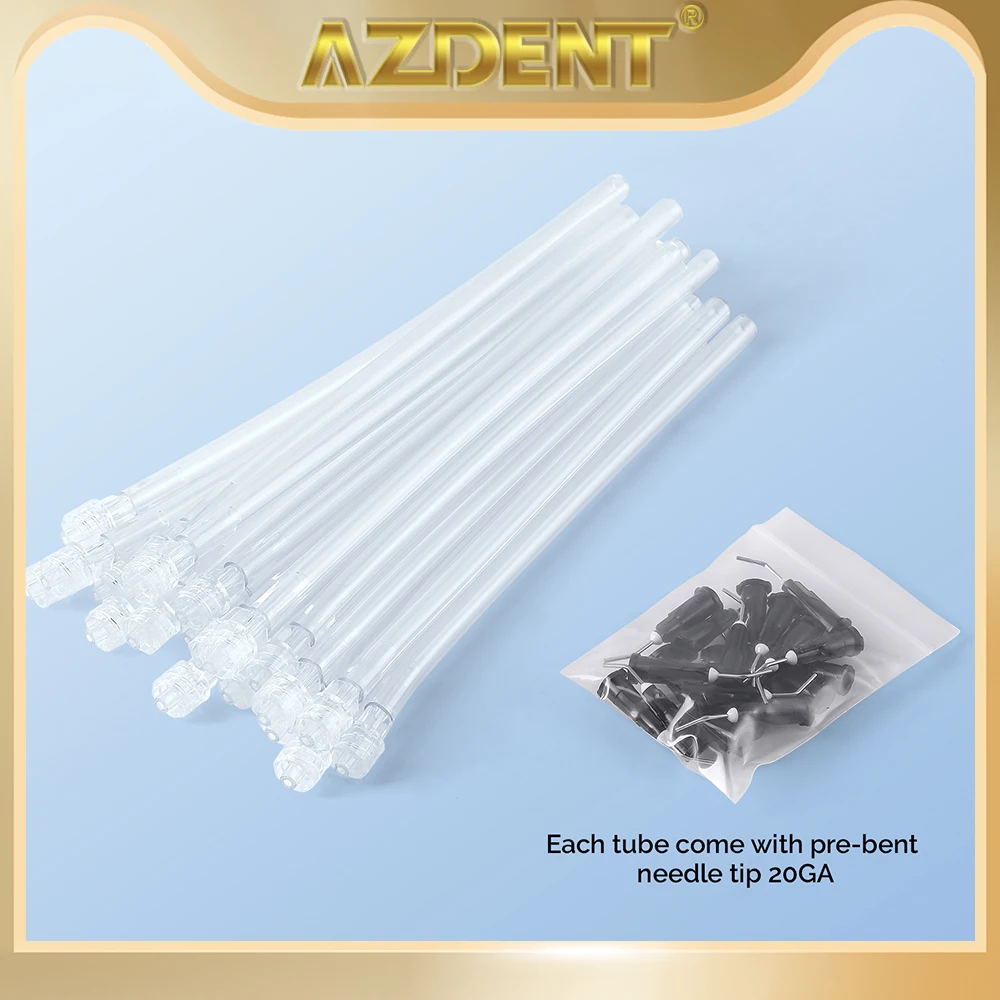 

20Pcs AZDENT Dental Disposable Saliva Ejector With Irrigation Needle Tips Dentist Tools Dentistry Material