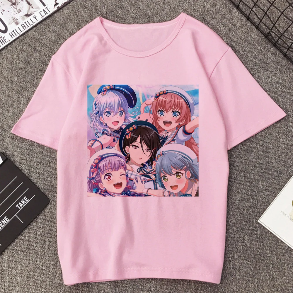 Bang Dream top tees female scene  party goth meme t shirt manga japanese aesthetic grunge funny