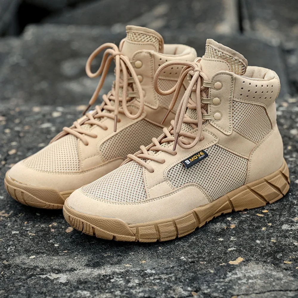

Уличные боевые тренировочные ботинки для пустыни, мужские и женские весенне-осенние альпинистские ботинки, сверхлегкая дышащая походная обувь