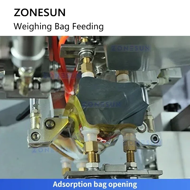 Zonesun – Machine d'emballage de granulés, peseuse multi-têtes, Machine de remplissage de pochettes préfabriquées, ZS-CZP320
