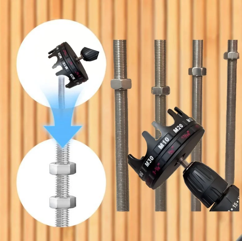 Quick Nut Setter Slotted Wing Nut Drive Kit Portable Attachment No Slipping Maintenance for Home Technicians Projects Automotive