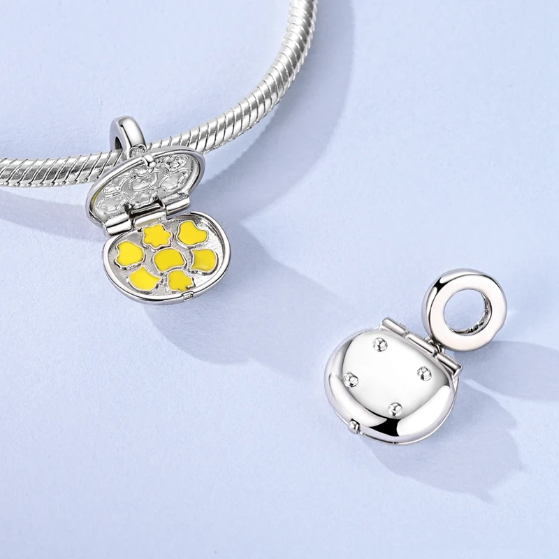 Neue 925 Sterling Silber Charms Perlen Schlüssel Löwe Mond Affe Katze Kuchen Anhänger Passend für Original Armband Damen Mädchen DIY Schmuck Geschenk – Detail 18