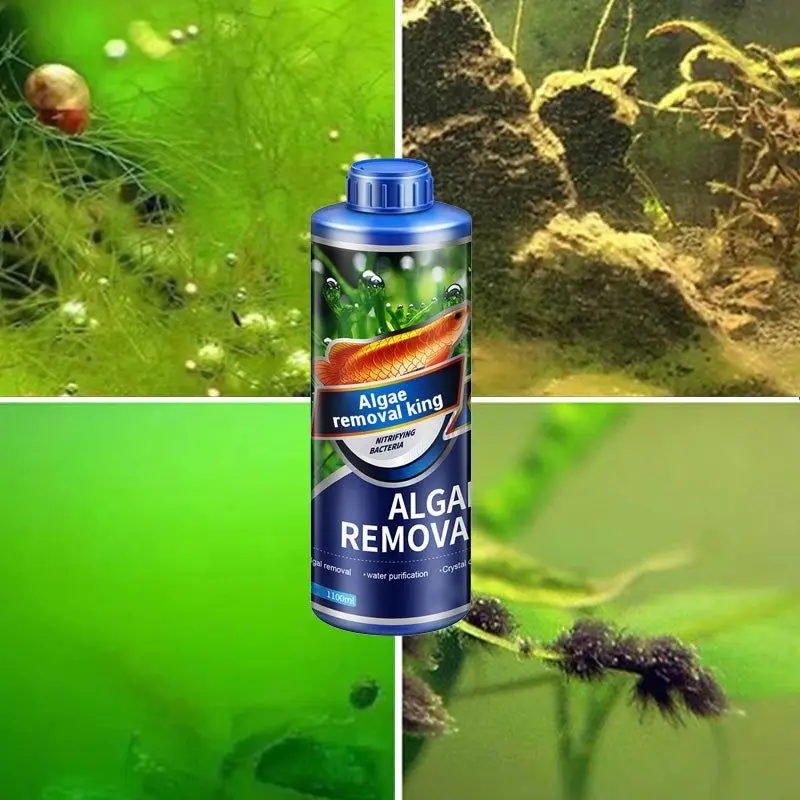 300ml Aquatic Weed Algae Remover Fish Tank Removes Green Algae Fish Pond Algaecide Moss Removal