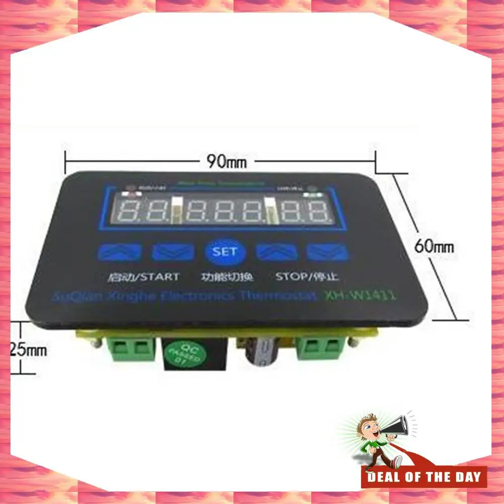 24-Hour Delivery 1 Pcs W1411 10A LED Thermostat Thermostat Control Switch Sensor For Greenhouses Animal Husbandry 12V