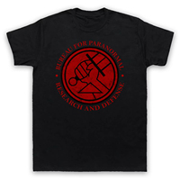 2025 HELLBOY BUREAU PARANORMAL RESEARCH DEFENSE Men's and Women's Movie T-shirt High Quality Luxury Brand Ins