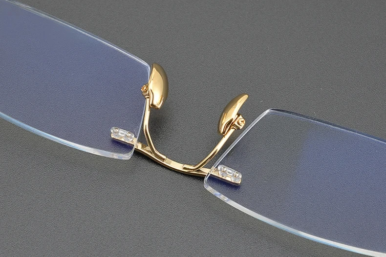 2026 Pure Titanium Ultra-Light Square Rimless Glasses Frame Men Women Fashion Business Rectangle Daily Eyeglasses Eyeware Gafas