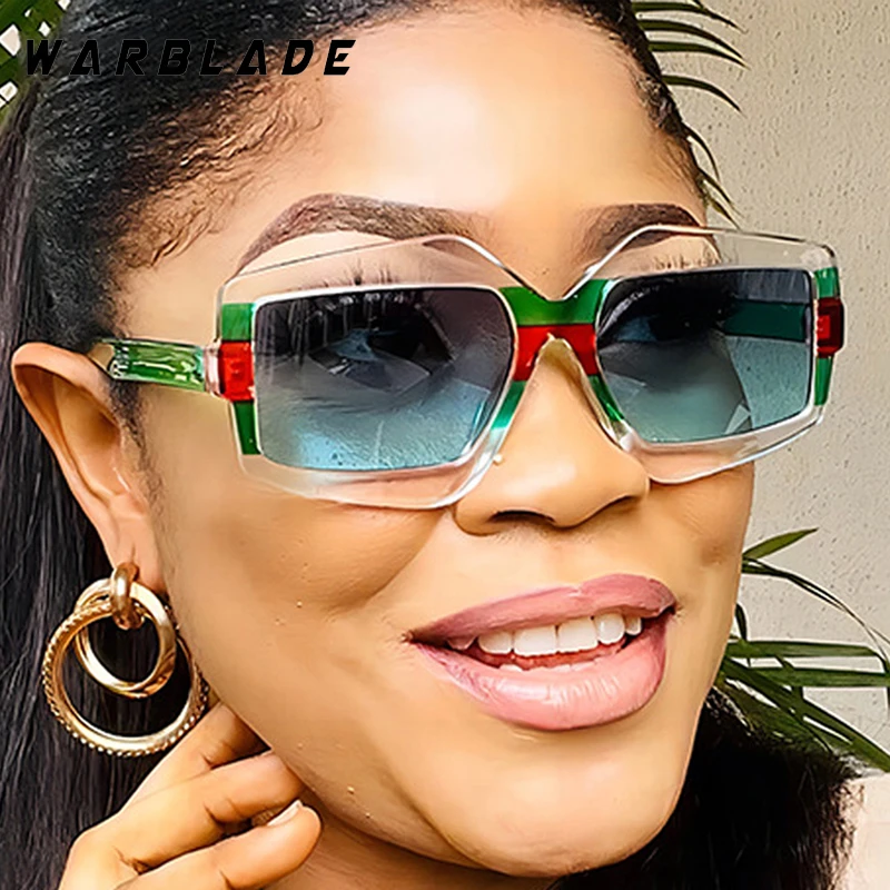 

Trending Polygon Color Matching Design Women's Sunglasses Punk Big Brand Men Sunglass Travel Drive Outdoor Unisex UV400 Eyewear