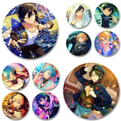 Tsukinaga Leo,Sakuma Ritsu,Isara Mao Badge Cosplay Game Brooches Cartoon Enamel Pins for Clothes Backpack Jewelry Accessories
