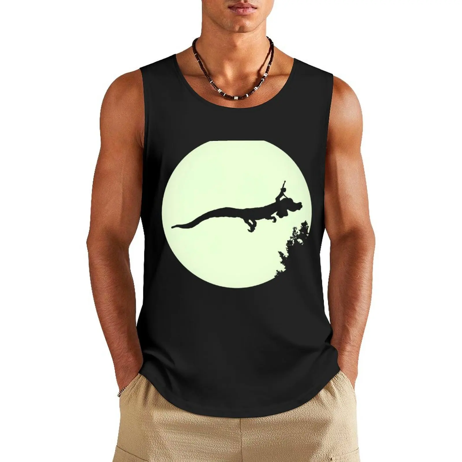 

Falkor Moon Tank Top Vests anime mens designer clothes