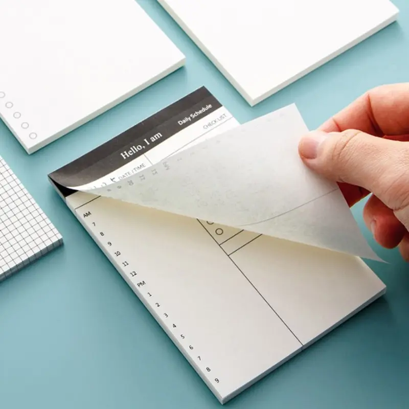 Tearable Note Book Student's Daily Planners Agenda Notebook Memo Pads To Do List Time Management Habit Schedules
