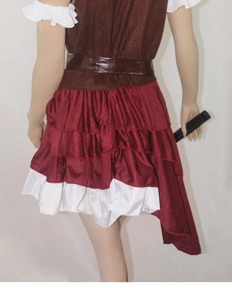 Disfraz de pirata Medieval Vintage para mujer, vestido de fiesta de fantasía, ropa Sexy para adultos, disfraces de carnaval, 1 unidad