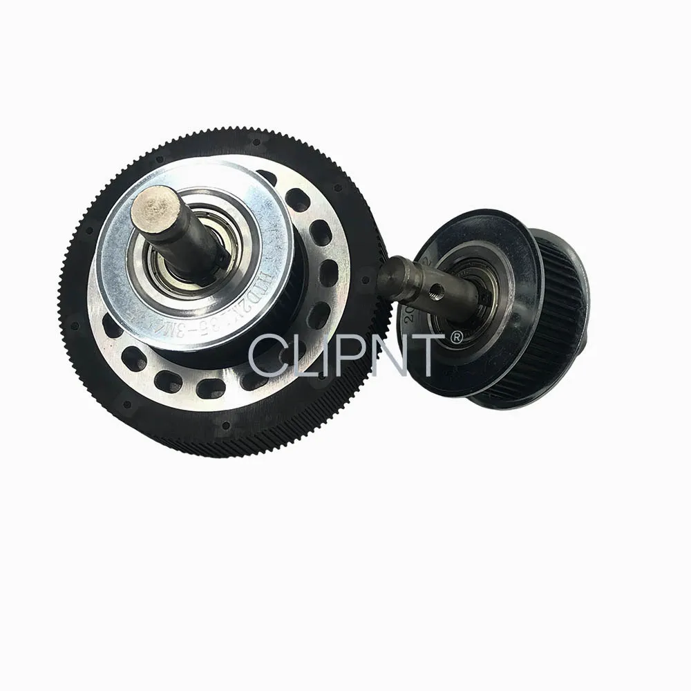 KY 1 set inkjet parts driving/driven pulley timing belt pulley 45 teeth with holder frame for Allwin Human large format printer