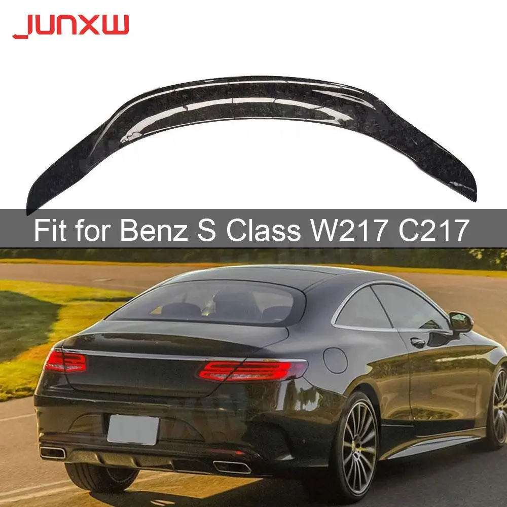 

Forged Carbon Rear Trunk Duck Spoiler Wing for Benz S Class W217 C217 S63 S65 AMG Coupe 2015-2020 Car Accessories