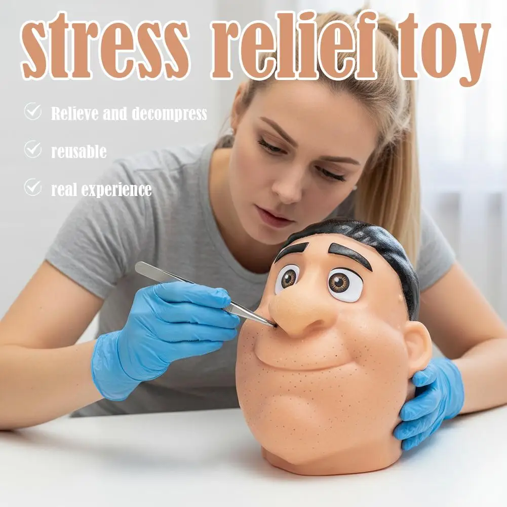 لعبة تخفيف الضغط والتنظيف للرؤوس السوداء، نسخة مطورة لحب الشباب، يمكن أن تحل محل حب الشباب المنفجر