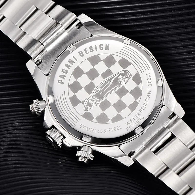 PAGANI DESIGN 2025 Новые мужские часы Кварцевые деловые часы для мужчин Лучший бренд Роскошные часы Мужской хронограф VK63 40 мм Водонепроницаемые часы