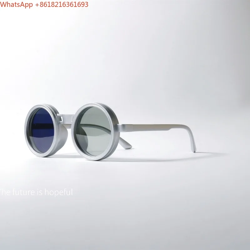 2026 Futuristic Color-changing Polarized Sunglasses UV400 Anti-ultraviolet Niche Glasses