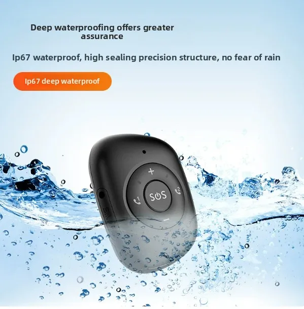 4G GPS Tracker SOS Emergency Button Waterproof Mini Personal Locator for Seniors Children Anti-Lost Smart Pendant