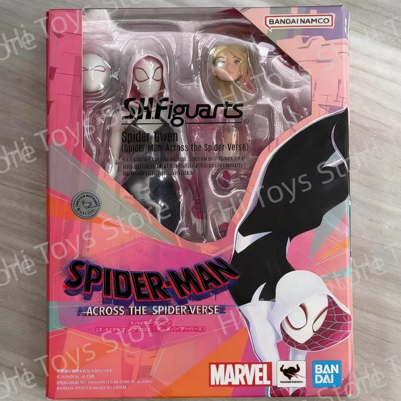 In Stock Bandai S.H. Figuarts SpiderMan Across The Spider Shf Gwen Miles Morales Re-release Action Figure Collectible Toys Gifts