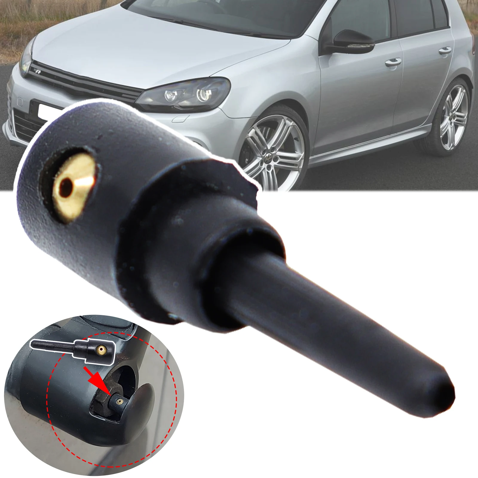 Buse d'essuie-glace à Jet pour lave-glace arrière, pour VW Golf 4 5 6 1998 2000 2001 2002 2004 2005