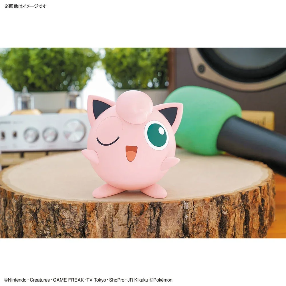 Anime Original Bandai Pokemon Figures Kit Quick Series Jigglypuff Gifts Manual Assembly Collectible Ornaments Figure Model Toys