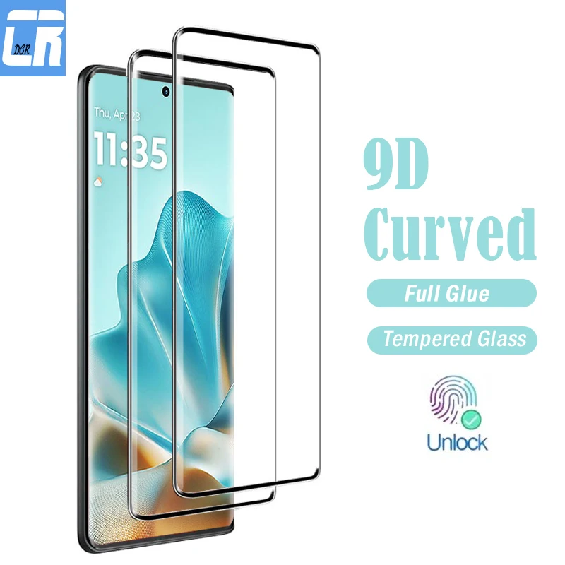

9D изогнутое защитное стекло с полным клеем для Motorola Edge 60 50 Fusion 40 Neo Защитная пленка для экрана для Edge + 2023 2024 закаленная пленка