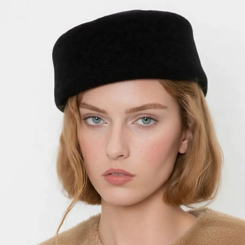 Französisch Wolle Baskenmütze Hut Für Frauen Winter Hüte Klassische Warme Kappe Baskenmütze Damen Beanie Cap Pillbox Hut Kleid Chapeu Sombrero Hombre – Detail 12