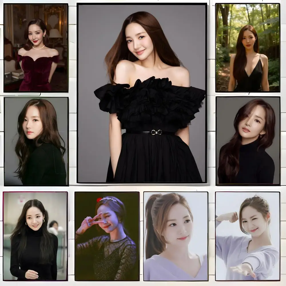 Elegant Actress Park Min-young Poster Wall Art Print Decorative Mural Home Decor Gift Unframed