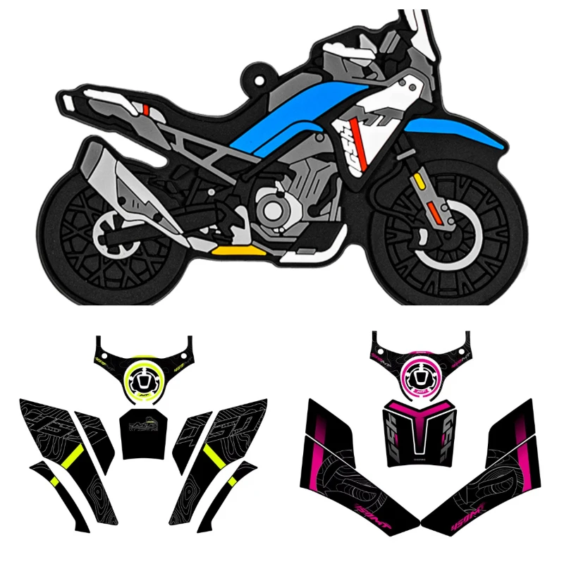 Used For CFMOTO 450MT 450 MT Bike Fuel Tank Protection Stickers Kits Of Motorcycle Gas Tank Abrasion Resistant Decoration Decals