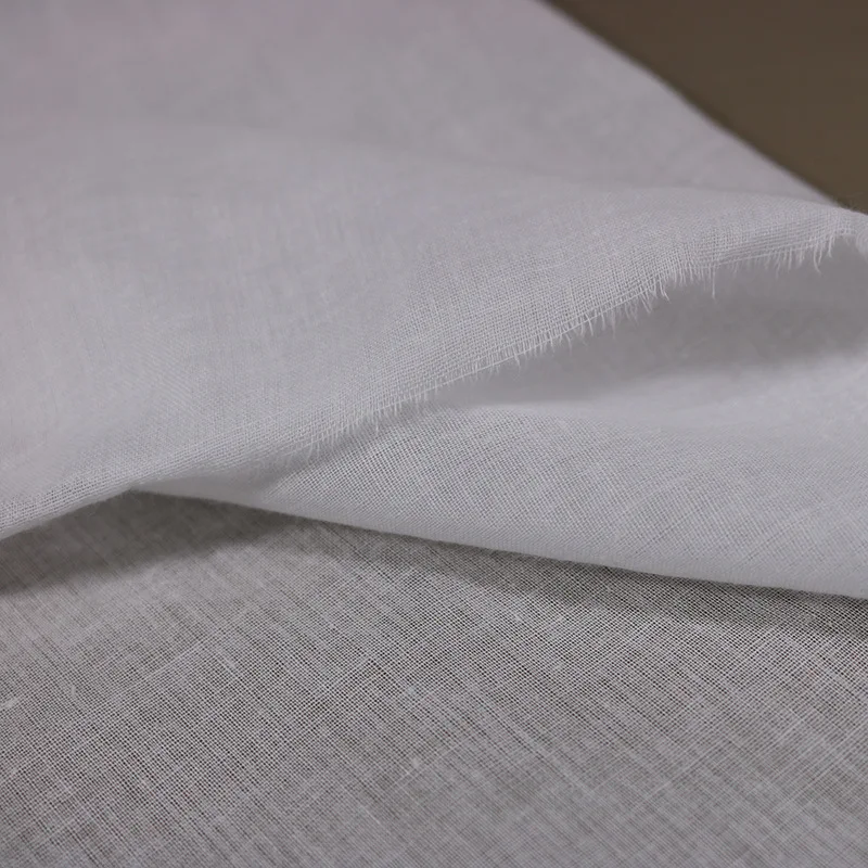 White Muslin Cotton Gauze Fabric - Thin and Breathable Cotton Lining Fabric, Cheese Cloth, Sold by Yard