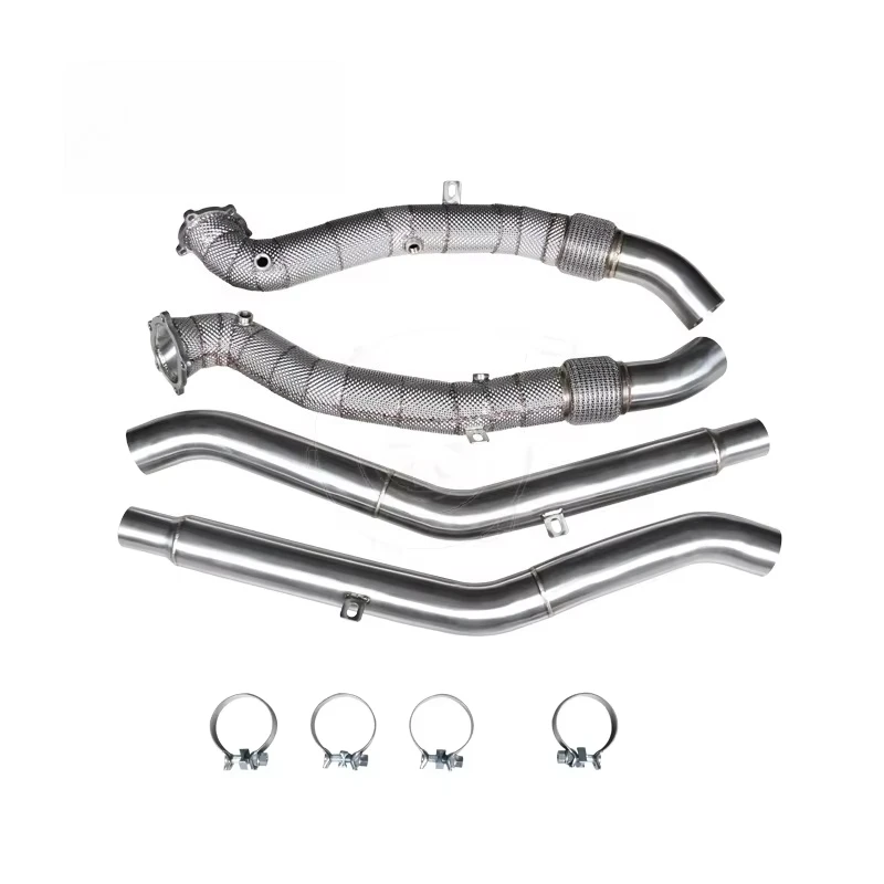Downpipe + Przednia Rura z Osłoną Termiczną do Audi S6 RS6 4G C7 RS7