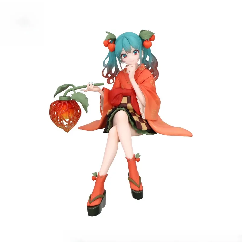 

Original Anime Figure Hatsune Miku Flower Fairy Noodle Stopper Action Figure Desktop Ornaments Model Hobbies Collectible