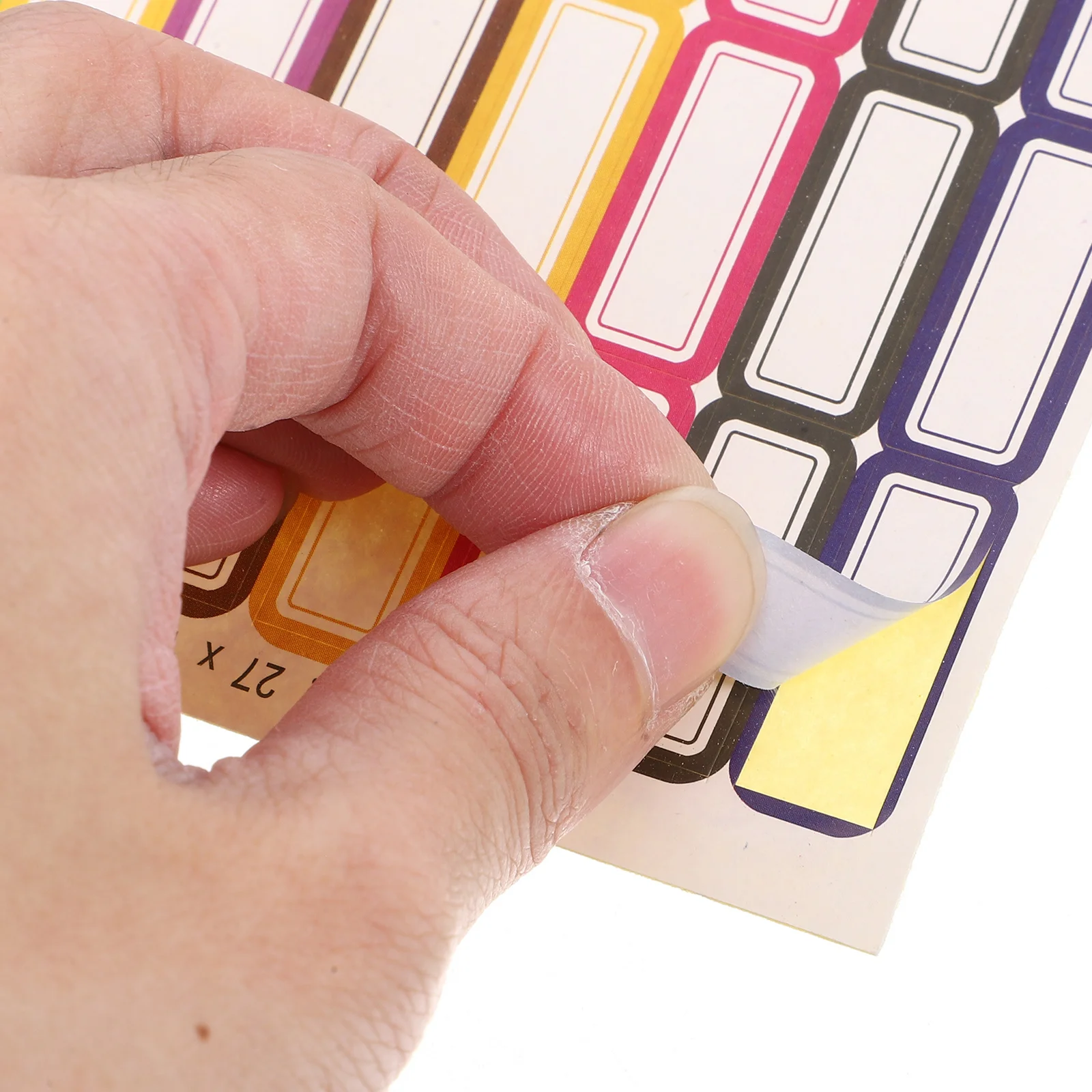 20 ورقة تسميات اسم متعددة الأغراض لصناديق التخزين المجلدات أجهزة الكمبيوتر المحمولة علامات لاصقة مقاومة للماء لحاويات المواد الغذائية أنابيب المختبر #2