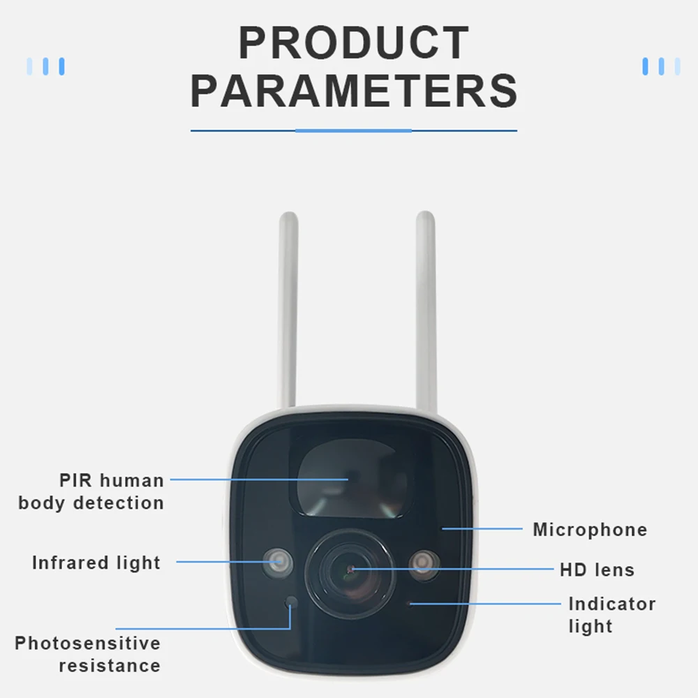 Tuya-Monitor inteligente inalámbrico para mascotas, dispositivo de vigilancia para bebés, impermeable, para jardín al aire libre, HD, 1080P, cámara de seguridad IP con batería