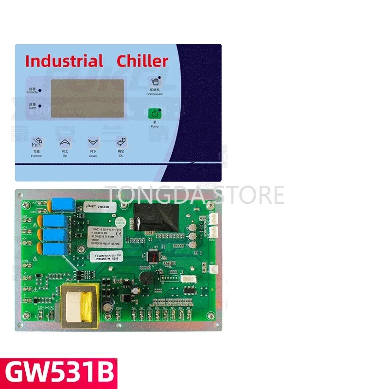 GW532A GW531B Industrial Chiller Control Board, Double Press Chiller Circuit Board, Computer Board LCD