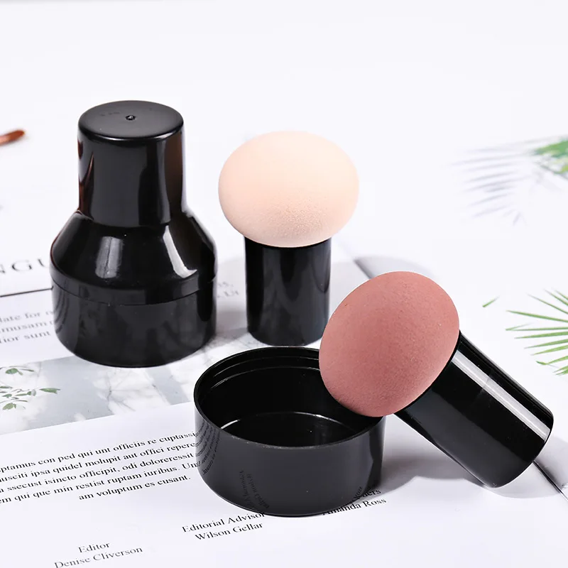 Champignonkop Cosmetische Puff Bb Cream Spons Zacht Poeder Puff Met Opbergdoos Multifunctionele Droge Natte Vrouwen Schoonheid Make-Up Tools