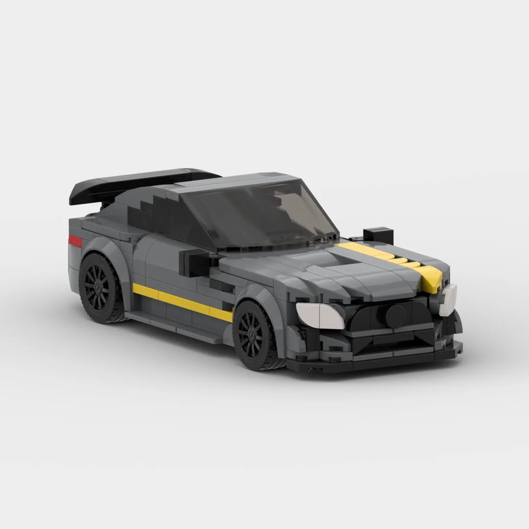 MOC Benz AMG GTR racing Speed Champion Racer Building Blocks Brick Creative Garage Toys for Boys Gifts